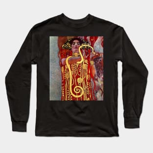 High Resolution Enhanced Gustav Klimt Medicine Hygieia 1907 Long Sleeve T-Shirt